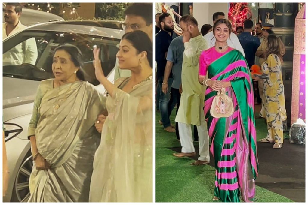 star-studded Asha Bhosle, Shilpa Shetty, Ganapati, Eknath Shinde