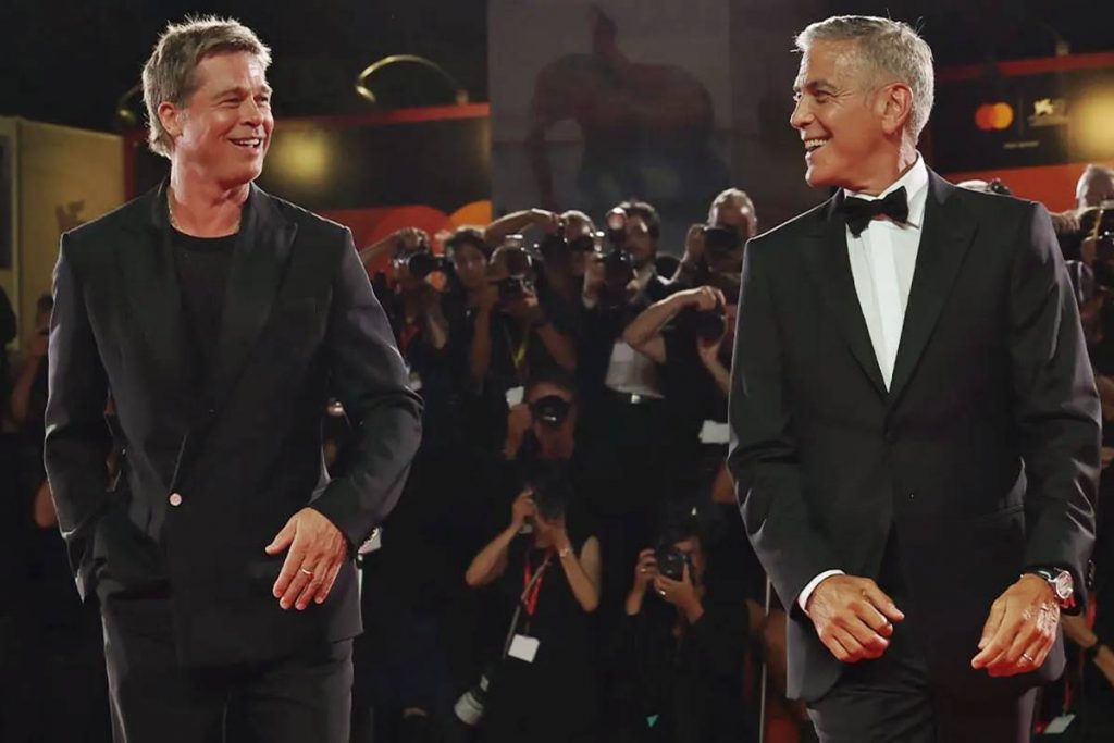 George Clooney and Brad Pitt shine at Venice Film Festival with new thriller 'Wolfs'