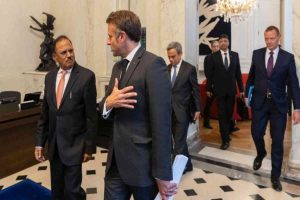 NSA Doval meets French President, DG of the French Defence Procurement Agency, Foreign Minister