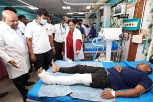 Tamil Nadu train accident: DyCM Udhayanidhi Stalin meets injured passengers at hospital in Chennai