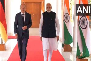 German Chancellor Olaf Scholz meets Prime Minister Narendra Modi in Delhi