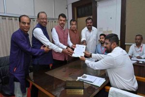 Maharashtra polls: Devendra Fadanvis files nomination from Nagpur South West Assembly constituency