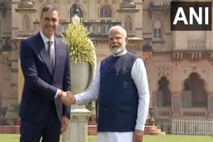 “Talks will make relationship more dynamic,” says PM Modi at bilateral with President Sanchez at Laxmi Vilas Palace