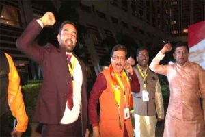 ‘Bharat Mata ki Jai’, ‘Vande Mataram’ fills Abuja air as Indian Diaspora awaits PM Modi’s arrival in Nigeria