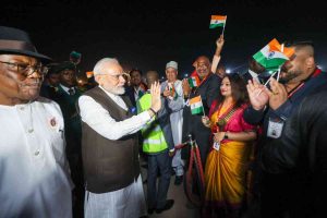 PM Modi lands in Nigeria on first leg of 3-nation tour, gifted ‘Key to the City’ of Abuja on arrival