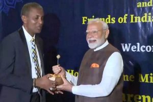 Guyana: PM Modi presented with ‘Key to the City’ of Georgetown