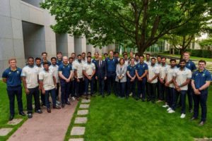 PM Modi “glad” to see “good friend” Australia PM Albanese with Indian Team ahead of PM’s XI game