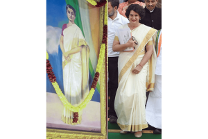 Priyanka Gandhi’s ‘Kerala Kasuva saree’ during oath brings back serene memories of grandmother Indira