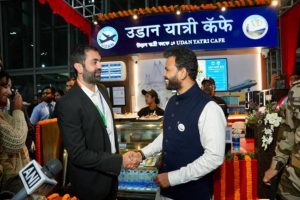 Civil Aviation Minister launches UDAN Yatri Cafe and Centenary Postal Special Cover at Kolkata Airport celebration