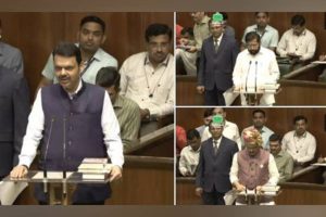 Maharashtra CM Fadnavis, Deputy CMs Shinde, Pawar take oath as MLAs on day 1 of State Assembly special session