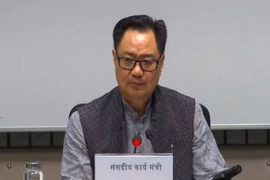 Union Minister Kiren Rijiju slams Congress over no-trust motion against Jagdeep Dhankar, RS adjourned till noon