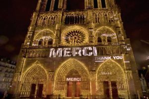 “Bells of Notre Dame will ring again,” says Emmanuel Macron as Cathedral reopens after five years of fire