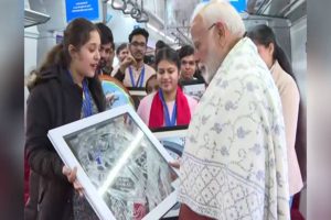 PM Modi interacts with Kids during Namo Bharat train inauguration ride