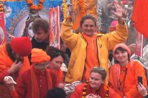 Yogmata Keiko Aikawa and Devotees from Around the World Seek Solace at Maha Kumbh Mela