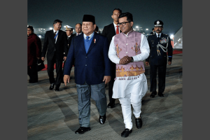 Indonesian President Prabowo Subianto Arrives in India Ahead of 76th Republic Day Celebrations