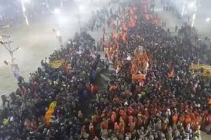 Maha Kumbh 2025: Mahanirvani Panchayati Akhada Leads First ‘Amrit Snan’ on Makar Sankranti