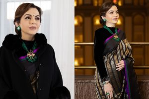 Nita Ambani Showcases Indian Craftsmanship at President-elect Trump’s Reception