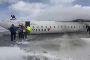 Delta Airlines Plane Crashes at Toronto Pearson Airport, 8 Injured