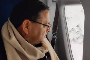 Uttarakhand CM Dhami Conducts Aerial Survey of Avalanche-Affected Areas in Chamoli