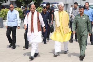 Rajnath Singh Departs for Srinagar Amid Return to Normalcy in Jammu & Kashmir