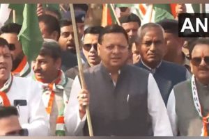 Uttarakhand CM Dhami leads Tiranga Yatra in Haldwani to honour armed forces