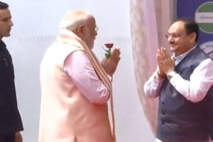 PM Narendra Modi arrives for NDA CMs, Deputy CMs alliance meeting