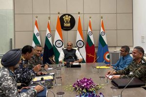 Rajnath Singh Reviews National Security Amidst Escalating Tensions After Foiled Pakistani Drone Strikes