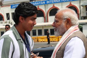 “A Star Meets the Statesman”: PM Modi Congratulates 14-Year-Old IPL Sensation Vaibhav Suryavanshi at Patna Airport
