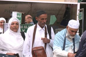 First Batch of Hajj Pilgrims Departs from Srinagar, Emotional Farewells and Prayers for Peace
