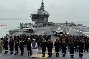 “Pakistan Was Lucky Navy Didn’t Strike”: Rajnath Singh Warns from INS Vikrant, Highlights Power of Operation Sindoor