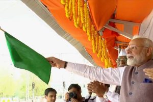PM Modi Flags Off Bikaner-Mumbai Express, Inaugurates 103 Redeveloped Railway Stations Across India