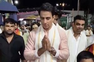 Sonu Sood Seeks Blessings at Tirumala Temple, Announces New Film ‘Nandi’