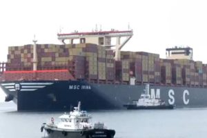 World’s Largest Container Ship MSC IRINA Docks at Vizhinjam, Marking Milestone for India’s Newest Port