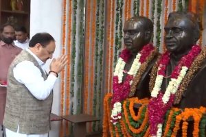 JP Nadda Pays Tribute to Syama Prasad Mookerjee, Recalls His Opposition to J&K’s Special Status