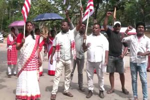 Tribal Groups Protest Flyover Construction Near Sacred Sarna Sthal in Ranchi