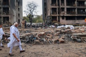 PM Modi Calls Ahmedabad Plane Crash Site ‘Saddening’, Assures Continued Support to Victims’ Families