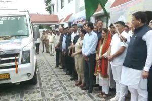 CM Dhami Flags Off First Batch of Kailash Mansarovar Pilgrims from Tanakpur, Marks Resumption of Sacred Journey