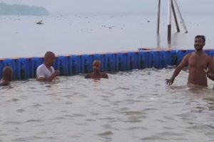 Devotees Flock to Triveni Sangam for Holy Dip on Devshayani Ekadashi in Prayagraj