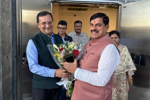 Madhya Pradesh CM Mohan Yadav Arrives in Madrid to Boost Global Investment Ties