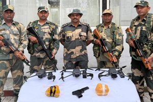 BSF recover four drones with heroin, pistol along Punjab border
