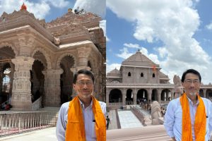 Japanese Envoy Offers Prayers in Ayodhya, Strengthens Cultural and Economic Ties with Uttar Pradesh