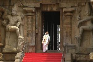 PM Modi offers prayers at Gangaikonda Cholapuram Temple