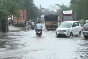 Incessant Rainfall Triggers Severe Waterlogging in Gurugram’s Narsinghpur; IMD Issues Orange Alert