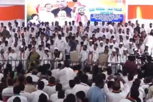 Telangana Congress Stages Protest at Jantar Mantar, Demands Centre Clear 42% BC Quota Bill