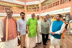 NDA Leaders Convene in Parliament to Felicitate Vice-Presidential Candidate CP Radhakrishnan