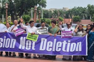 INDIA Bloc Stages Protest in Parliament Over Bihar Electoral Roll Revision, Accuses EC of ‘Silent Invisible Rigging’