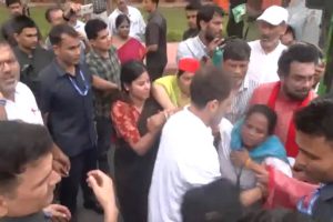 TMC MP Mitali Bagh Collapses During Opposition March to EC; Rahul Gandhi, MPs Rush to Help