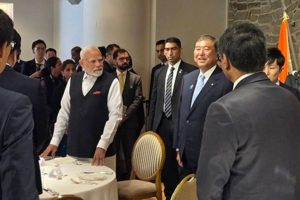 PM Modi Joins Top Japanese Leaders for Luncheon in Sendai