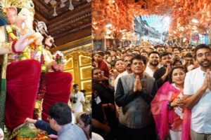 Ganesh Chaturthi 2025: Union Minister Piyush Goyal offers prayers at Lalbaugcha Raja