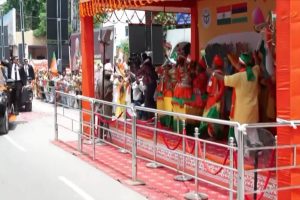 PM Modi Holds Varanasi Roadshow, Set to Meet Mauritius PM Navinchandra Ramgoolam